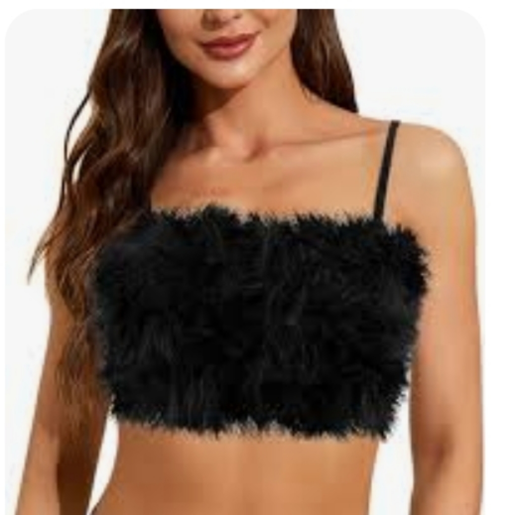 Sugar Thrillz Fur Boob Tube Marabou Bandeauthese Are Not Dollskill's Pic